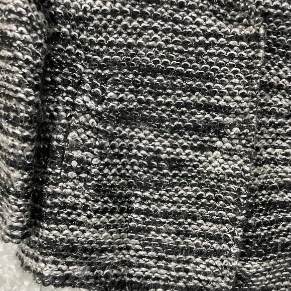 Halogen Women's Black & White Marled Double Breasted Knit Blazer - Size Small - Picture 3 of 7